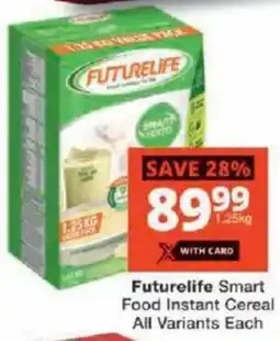 Checkers Futurelife Smart Food Instant Cereal All Variants Each offer