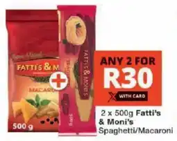 Checkers Fatti's & Moni's Spaghetti/ Macaroni offer