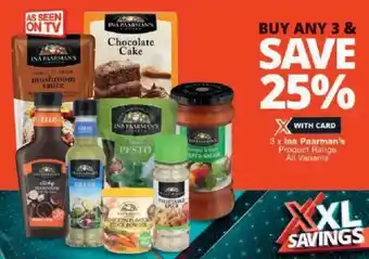 Checkers Ina Paarman's Product Range All Variants offer
