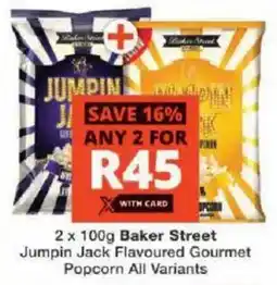 Checkers Baker Street Jumpin Jack Flavoured Gourmet Popcorn All Variants offer