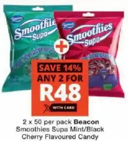 Checkers Beacon Smoothies Supa Mint/ Black Cherry Flavoured Candy offer