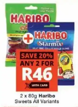 Checkers Haribo Sweets All Variants offer