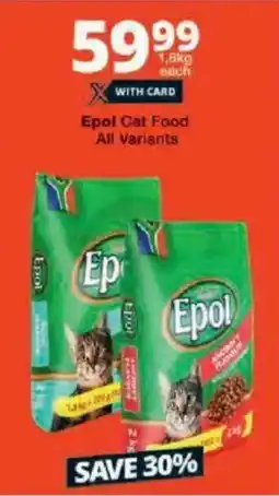 Checkers Epol Cat Food All Variants offer