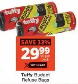 Checkers Tuffy Budget Refuse Bags offer