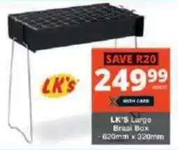 Checkers LK'S Large Braai Box offer