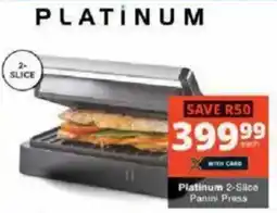 Checkers Platinum 2-Slice Panini Press offer