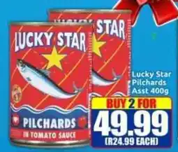 Three Star Cash and Carry Lucky Star Pilchards Asst offer