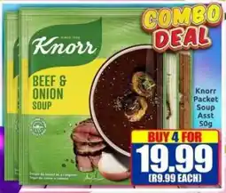 Three Star Cash and Carry Knorr Packet Soup Asst offer