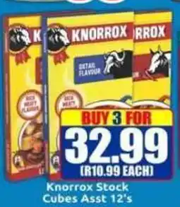 Three Star Cash and Carry Knorrox Stock Cubes Asst offer