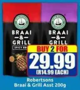 Three Star Cash and Carry Robertsons Braai & Grill Asst offer
