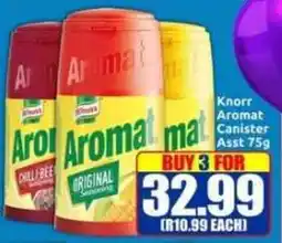 Three Star Cash and Carry Knorr Aromat Canister Asst offer