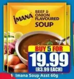 Three Star Cash and Carry Imana Soup Asst offer