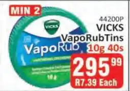 KitKat Cash and Carry VICKS VapoRub Tins 10g 40s offer