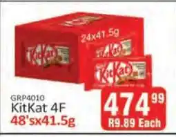 KitKat Cash and Carry KitKat 4F offer