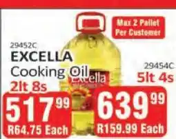 KitKat Cash and Carry Excella Cooking Oil 2lt 8s offer