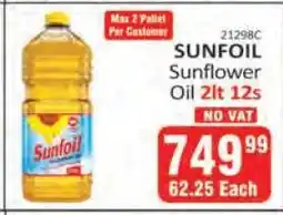 KitKat Cash and Carry SUNFOIL Sunflower Oil 2lt 12s offer