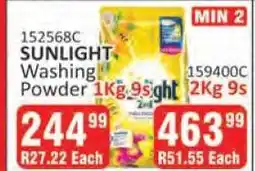 KitKat Cash and Carry SUNLIGHT Washing Powder 1Kg 9s offer