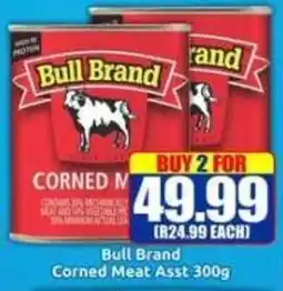 Three Star Cash and Carry Bull Brand Corned Meat Asst offer
