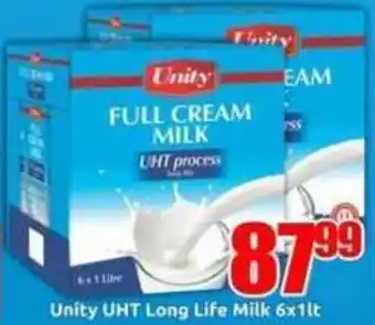 Three Star Cash and Carry Unity UHT Long Life Milk offer
