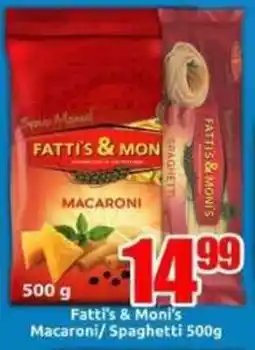 Three Star Cash and Carry Fatti's & Moni's Macaroni/ Spaghetti offer