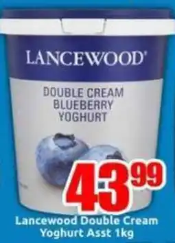 Three Star Cash and Carry Lancewood Double Cream Yoghurt Asst offer