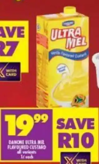 Shoprite Danone Ultra Mel Flavoured Custard 1L offer