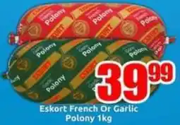 Three Star Cash and Carry Eskort French Or Garlic Polony offer