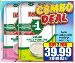 Three Star Cash and Carry Iwisa Instant Maize Porridge Asst offer