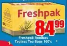 Three Star Cash and Carry Freshpak Rooibos Tagless Tea Bags offer