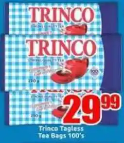 Three Star Cash and Carry Trinco Tagless Tea Bags offer