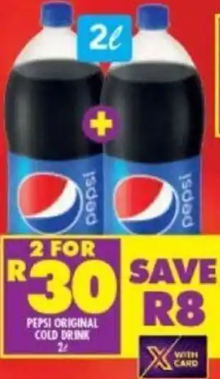 Shoprite Pepsi Original Cold Drink 2L offer