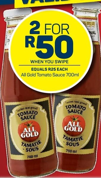 Pick n Pay All Gold Tomato Sauce 700ml offer
