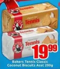 Three Star Cash and Carry Bakers Tennis Classic Coconut Biscuits Asst offer