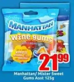 Three Star Cash and Carry Manhattan/ Mister Sweet Gums Asst offer