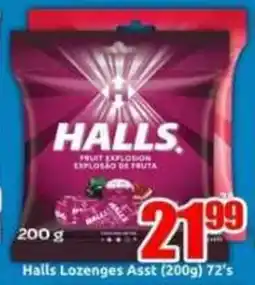 Three Star Cash and Carry Halls Lozenges Asst offer