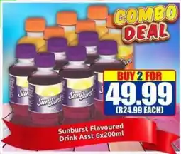 Three Star Cash and Carry Sunburst Flavoured Drink Asst offer