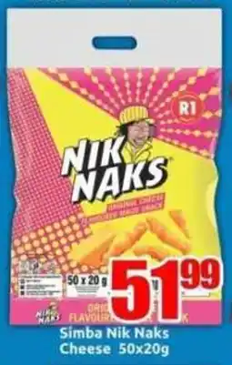 Three Star Cash and Carry Simba Nik Naks Cheese offer