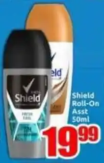 Three Star Cash and Carry Shield Roll-On Asst offer