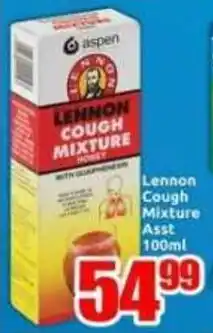 Three Star Cash and Carry Lennon Cough Mixture Asst offer