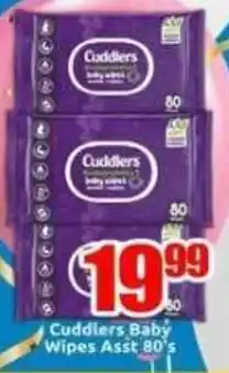 Three Star Cash and Carry Cuddlers Baby Wipes Asst offer
