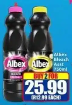 Three Star Cash and Carry Albex Bleach Asst offer