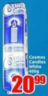 Three Star Cash and Carry Cosmos Candles White offer