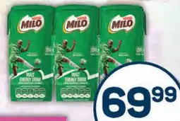 Pick n Pay Nestlé Milo Flavoured Milk Malt Chocolate offer