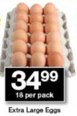 Checkers Extra Large Eggs 18 per Pack offer