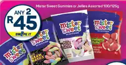 Pick n Pay Mister Sweet Gummies or Jellies Assorted offer