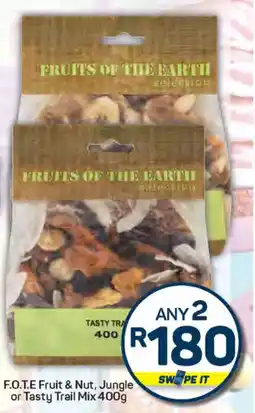 Pick n Pay F.O.T.E Fruit & Nut, Jungle or Tasty Trail Mix offer