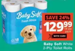 MediRite Baby Soft White 2-Ply Toilet Rolls offer