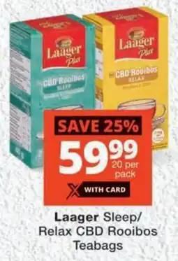 MediRite Laager Sleep/ Relax CBD Rooibos Teabags offer