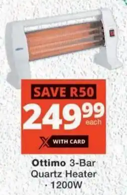 MediRite Ottimo 3-Bar Quartz Heater offer