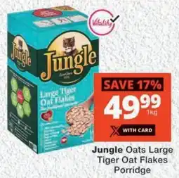 MediRite Jungle Oats Large Tiger Oat Flakes Porridge offer